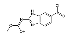 Carbamic acid, [5-(chlorocarbonyl)-1H-benzimidazol-2-yl]-, methyl ester 结构式