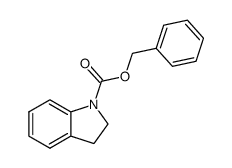 2,3-二氢吲哚-1-羧酸苄酯 结构式