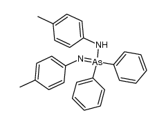 Arsinimidic amide, N,N'-bis(4-methylphenyl)-As,As-diphenyl- (9CI) 结构式