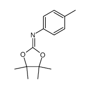 Benzenamine, 4-methyl-N-(4,4,5,5-tetramethyl-1,3-dioxolan-2-ylidene)- 结构式