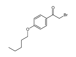 2-溴-1-(4-戊氧基苯基)乙酮 结构式