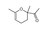 Ethanone, 1-(3,4-dihydro-2,6-dimethyl-2H-pyran-2-yl)- 结构式
