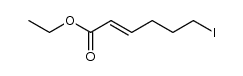 6-碘-2-己烯酸乙酯 结构式