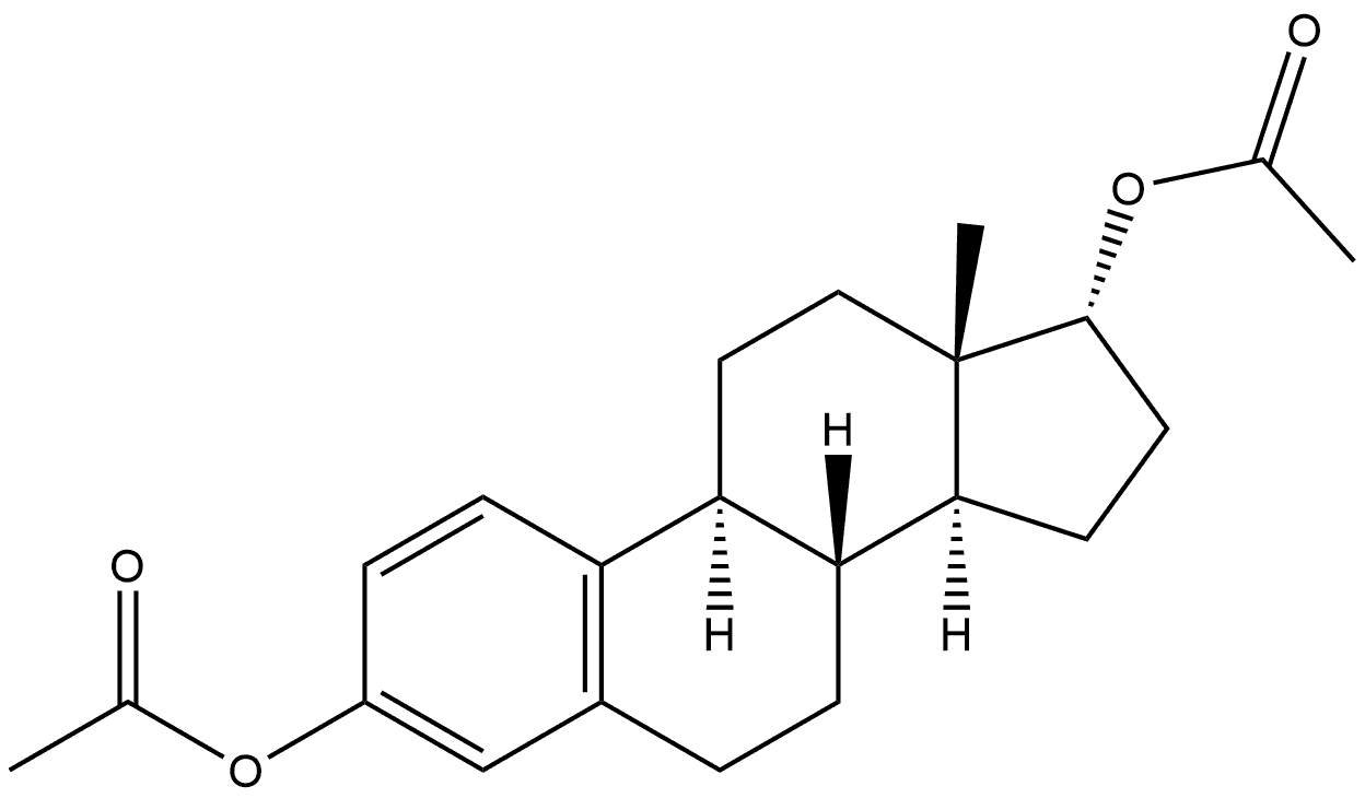 雌甾-1,3,5(10)-三烯-3,17-二醇 3,17-二乙酸酯,(17α)- 结构式