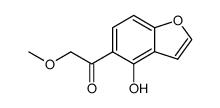 Ethanone, 1-(4-hydroxy-5-benzofuranyl)-2-methoxy- 结构式