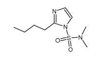 2-丁基-N,N-二甲基-1H-咪唑-1-磺酰胺 结构式
