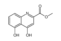 1,4-二氢-5-羟基-4-氧代-2-喹啉羧酸甲酯 结构式