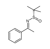 2-Propanesulfinamide, 2-methyl-N-(1-phenylethylidene)-, [S(S)]- 结构式