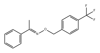 1-苯基乙酮 O-[[4-(三氟甲基)苯基]甲基]肟 (1E)- 结构式
