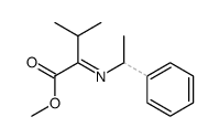 Butanoic acid, 3-methyl-2-[(1-phenylethyl)imino]-, methyl ester, (S)- (9CI) 结构式