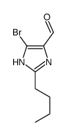 5-溴-2-丁基-1H-咪唑-4-甲醛 结构式