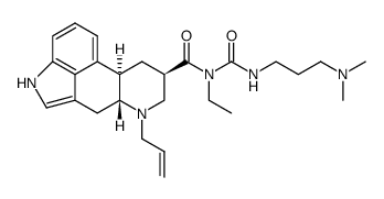 N-[[[3-(二甲氨基)丙基]氨基]羰基]-N-乙基-6-(2-丙烯-1-基)-麦角灵-8β-甲酰胺 结构式