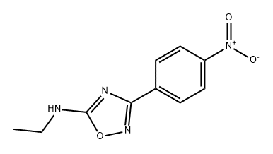 1,2,4-Oxadiazol-5-amine, N-ethyl-3-(4-nitrophenyl)- 结构式