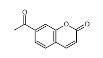7-乙酰基-2H-色烯-2-酮 结构式