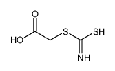 2-[(氨基硫代甲基)硫代]乙酸 结构式