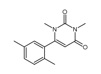 6-(2,5-二甲基苯基)-1,3-二甲基-2,4(1H,3H)-嘧啶二酮 结构式