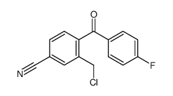 3-(chloromethyl)-4-(4-fluorobenzoyl)benzonitrile 结构式