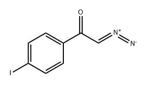 2-重氮-1-(4-碘苯基)乙酮 结构式