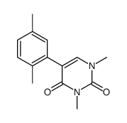 5-(2,5-二甲基苯基)-1,3-二甲基嘧啶-2,4-二酮 结构式