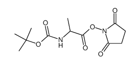 [2-[(2,5-dioxo-1-pyrrolidinyl)oxy]-1-methyl-2-oxoethyl]carbamic acid 1,1-dimethylethyl ester 结构式