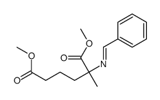 Hexanedioic acid, 2-methyl-2-[(phenylmethylene)amino]-, 1,6-dimethyl ester 结构式