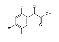 α-氯-2,4,5-三氟苯乙酸 结构式