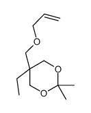 5-[(烯丙基氧基)甲基]-5-乙基-2,2-二甲基-1,3-二氧六环 结构式