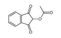 2-乙酰氧基-1,3-茚二酮 结构式