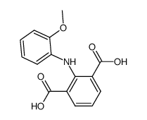 2-[(2-甲氧基苯基)氨基]-1,3-苯二甲酸 结构式