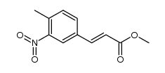 3-(4-甲基-3-硝基苯基)-2-丙烯酸甲酯 结构式