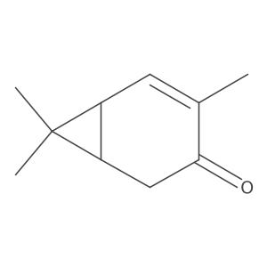 4,7,7-三甲基双环[4.1.0]庚-4-烯-3-酮 结构式