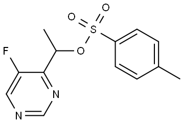 5-氟-α-甲基-4-嘧啶甲醇 4-(4-甲基苯磺酸酯) 结构式