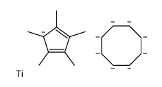 (η8-1,3,5,7-环辛四烯)[(1,2,3,4,5-η)-1,2,3,4,5-五甲基-2,4-环戊二烯-1-基]合钛 结构式
