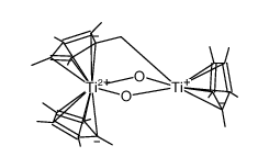 Titanium, [μ-[methylene[(1,2,3,4,5-η)-2,3,4,5-tetramethyl-2,4-cyclopentadien-1-ylidene]]]di-μ-oxobis[(1,2,3,4,5-η)-1,2,3,4,5-pentamethyl-2,4-cyclopentadien-1-yl]di- (9CI) 结构式