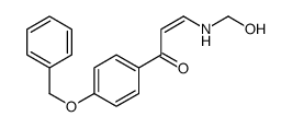 2-Propen-1-one, 3-(hydroxymethylamino)-1-[4-(phenylmethoxy)phenyl]- 结构式