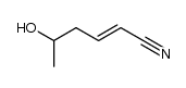 (E)-5-羟基-2-己烯腈 结构式
