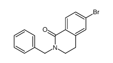 6-bromo-2-(phenylmethyl)-3,4-dihydroisoquinolin-1-one 结构式
