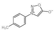 3-(4-甲基苯基)-1,2,3-恶二唑-3-鎓-5-醇盐 结构式