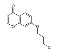 7-(3-氯丙氧基)-4H-色烯-4-酮 结构式