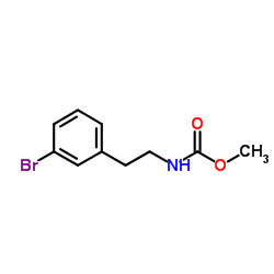 [2-(3-Bromo-phenyl)-ethyl]-carbamic acid methyl ester 结构式