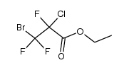 3-溴-2-氯-2,3,3-三氟丙酸乙酯 结构式