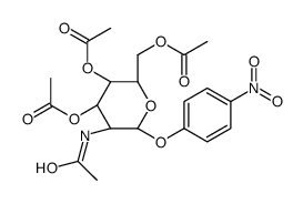 3-硝基苯基2-(乙酰氨基)-2-脱氧-α-D-吡喃半乳糖苷3,4,6-三乙酸酯 结构式