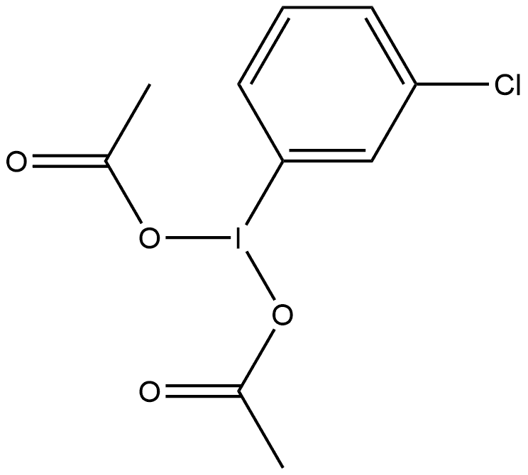 二乙酸根合(3-氯苯基)碘 结构式