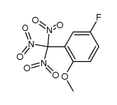 4-氟-1-甲氧基-2-(三硝基甲基)苯 结构式
