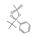 Methanesulfonic acid, anhydride with (1,1-dimethylethyl)phenylphosphinic acid (9CI) 结构式