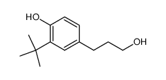 3-(1,1-二甲基乙基)-4-羟基苯丙醇 结构式