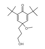2,6-二叔丁基-4-(3-羟丙基)-4-甲氧基-2,5-环己二烯-1-酮 结构式