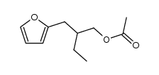 2-Furanpropanol, β-ethyl-, 2-acetate 结构式