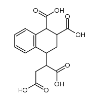 4-(1,2-二羧乙基)-1,2,3,4-四氢-1,2-萘二甲酸 结构式