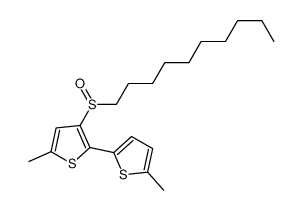 3-(癸基亚磺酰基)-5,5'-二甲基-2,2'-联噻吩 结构式